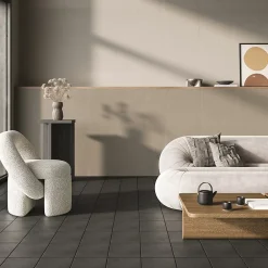 Carrelage Mural Pour Wc|Carrelage Sol Pour Wc<Carrelage sol et mur intérieur gris foncé effet ciment L.20 x l.20 cm x ép.7,4 mm, Glamour Slate