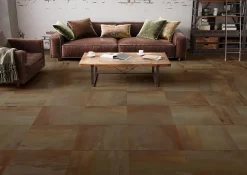 Carrelage Mural Effet Béton|Carrelage Sol Effet Béton<Carrelage sol et mur intérieur effet béton oxydé mat L.60 x l.60 cm x ép.9,5 mm, Ruano