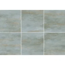 Gresmalt Carrelage sol et mur intérieur en grès cérame effet béton vert sauge mat L.61 x l.61 cm x ép.7,4 mm, Upper- Carrelage Mural Effet Béton|Carrelage Sol Effet Béton