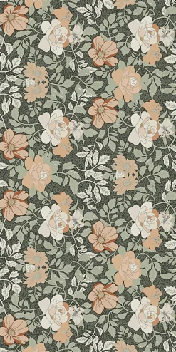 Carrelage sol et mur vert Floral 60 x 120 cm- Carrelage Sol Avec Motif|Carrelage Mural Avec Motif