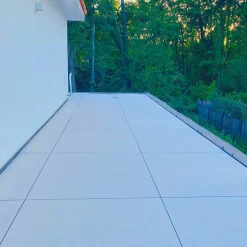 Aelle Carrelage Carrelage Extérieur Et Terrasse<Carrelage sol extérieur 20 mm dalle antidérapant effet béton ciré naturel 60x60 cm Boost natural Kaolin
