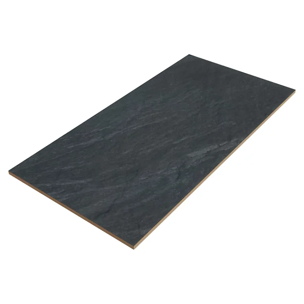 GoodHome Carrelage Extérieur Et Terrasse<Carrelage sol extérieur anthracite effet ardoise L.61,3 x l.30,3 cm x ép.9 mm, Slate