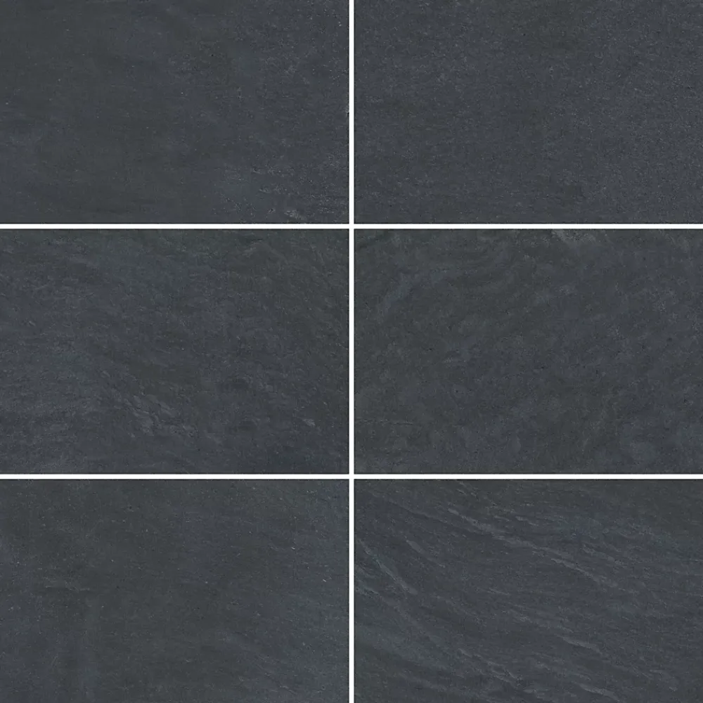 GoodHome Carrelage Extérieur Et Terrasse<Carrelage sol extérieur anthracite effet ardoise L.61,3 x l.30,3 cm x ép.9 mm, Slate