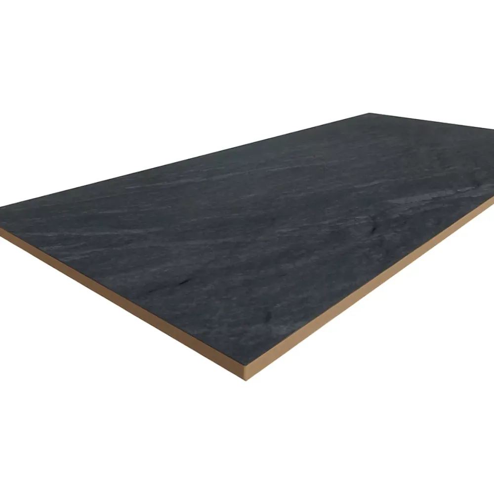 GoodHome Carrelage Extérieur Et Terrasse<Carrelage sol extérieur anthracite effet ardoise L.61,3 x l.30,3 cm x ép.9 mm, Slate
