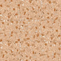 Aelle Carrelage Carrelage sol extérieur antidérapant effet terrazzo 80x80 cm MONACO R ROJIZO ANTIDESLIZANTE- Carrelage Extérieur Et Terrasse