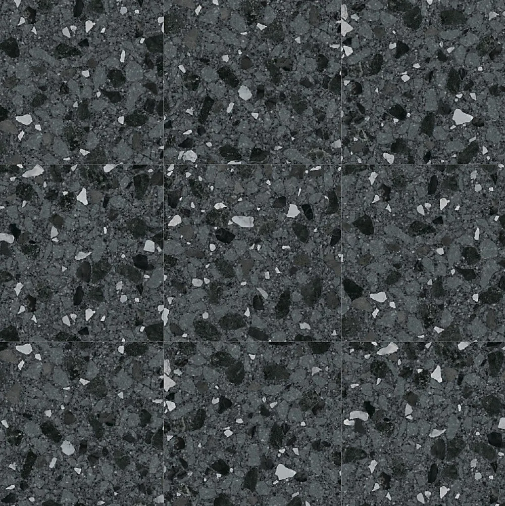 Aelle Carrelage Carrelage Extérieur Et Terrasse<Carrelage sol extérieur antidérapant effet terrazzo 80x80 cm MONACO R NEGRO ANTIDESLIZANTE
