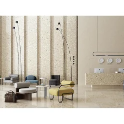 Aelle Carrelage Carrelage sol extérieur antidérapant effet terrazzo 80x80 cm MONACO R BEIGE ANTIDESLIZANTE- Carrelage Extérieur Et Terrasse