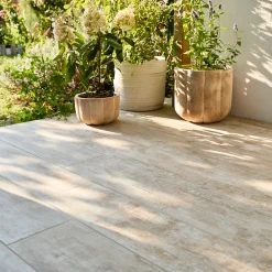 GoodHome Carrelage sol extérieur Brown marron 23 x 120 cm- Carrelage Extérieur Et Terrasse