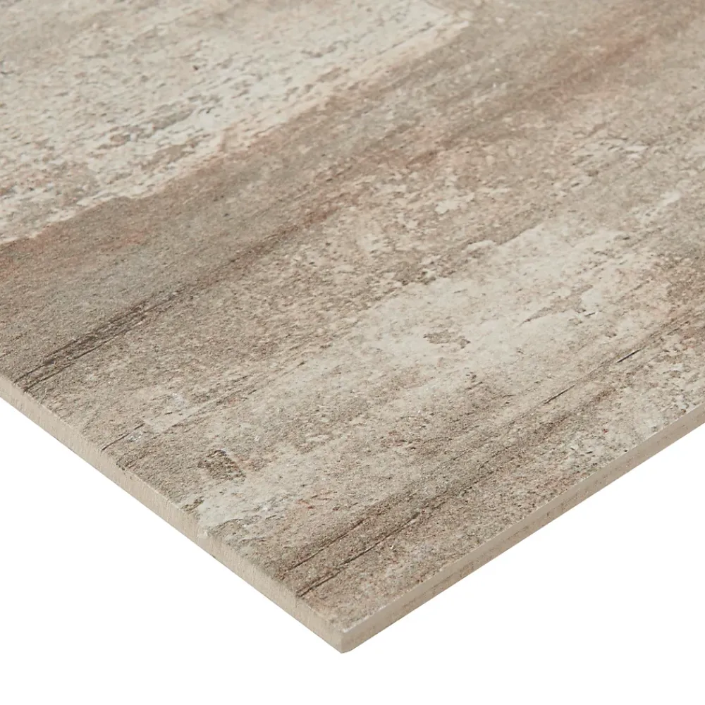 GoodHome Carrelage sol extérieur Brown marron 23 x 120 cm- Carrelage Extérieur Et Terrasse
