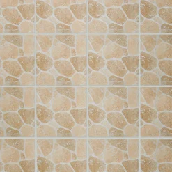 Carrelage sol extérieur effet pierre beige et marron L.30,38 x l.30,38 cm x ép.7 mm, Searocca- Carrelage Extérieur Et Terrasse