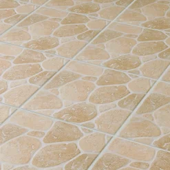 Carrelage sol extérieur effet pierre beige et marron L.30,38 x l.30,38 cm x ép.7 mm, Searocca- Carrelage Extérieur Et Terrasse