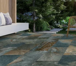 Mykonos Carrelage Extérieur Et Terrasse<Carrelage sol extérieur effet pierre oxydée L.60 x l.30 cm x ép.9 mm, Denali
