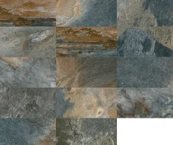 Mykonos Carrelage Extérieur Et Terrasse<Carrelage sol extérieur effet pierre oxydée L.60 x l.30 cm x ép.9 mm, Denali
