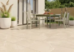 Alaplana Carrelage sol extérieur effet pierre beige L.45 x l.45 cm x ép.8 mm, Bodo- Carrelage Extérieur Et Terrasse