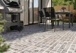 Carrelage Extérieur Et Terrasse<Carrelage sol extérieur effet pavés tons gris L.30,38 x l.30,38 cm x ép.7 mm, Blocce