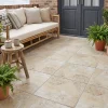 Carrelage sol extérieur effet pierre tons beiges L.42,04 x l.42,04 cm x ép.7,4 mm, Piazza- Carrelage Extérieur Et Terrasse