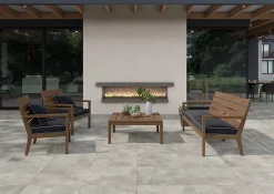Carrelage sol extérieur effet béton gris L.60 x l.60 cm x ép.20 mm, Rohe- Carrelage Extérieur Et Terrasse