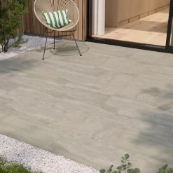 GoodHome Carrelage Extérieur Et Terrasse<Carrelage sol extérieur effet pierre beige L.60 x l.30 cm x ép.8,7 mm, Volfy