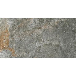Carrelage sol extérieur effet pierre vert oxydé L.60 x l.30 cm x ép.9 mm, Denali- Carrelage Extérieur Et Terrasse