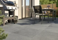 Carrelage Extérieur Et Terrasse<Carrelage sol extérieur effet béton gris foncé mat L.60 x l.60 cm x ép.9,5 mm, Rohe