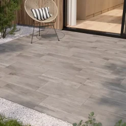 Carrelage Extérieur Et Terrasse<Carrelage sol extérieur effet bois gris clair L.60 x l.30 cm x ép.8,7 mm, Norwegio