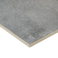GoodHome Carrelage sol extérieur en grès cérame émaillé effet pierre anthracite l.60 x L.60 x ép.2 cm Arina- Carrelage Extérieur Et Terrasse