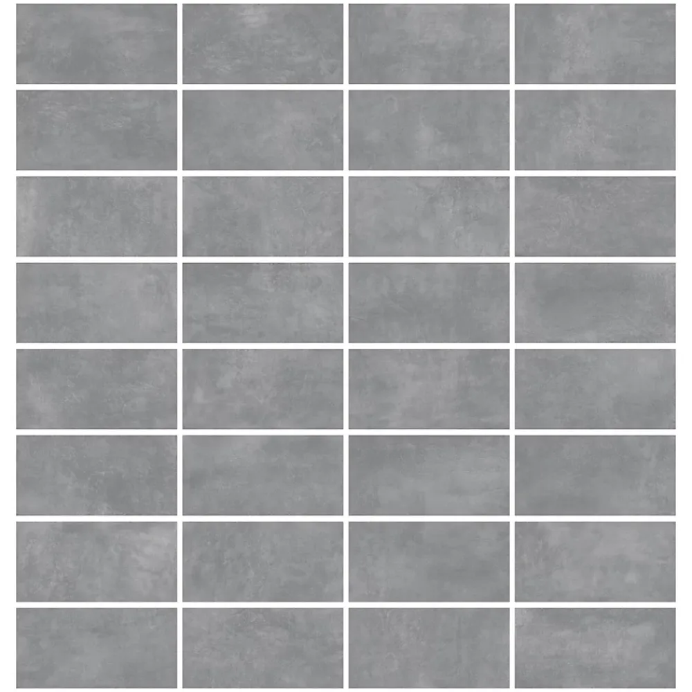 Ecoceramic Carrelage sol extérieur en grès cérame émaillé effet béton gris l.30 x L.60 x ép. 0.9 cm District- Carrelage Extérieur Et Terrasse