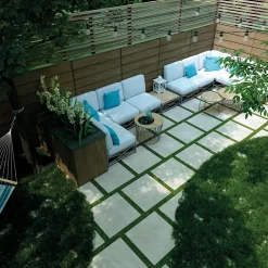 GoodHome Carrelage Extérieur Et Terrasse<Carrelage sol extérieur en grès cérame émaillé effet pierre beige l.60 x L.60 x ép.2 cm Cancora