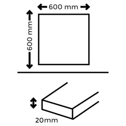 GoodHome Carrelage Extérieur Et Terrasse<Carrelage sol extérieur en grès cérame émaillé effet pierre beige l.60 x L.60 x ép.2 cm Cancora
