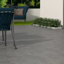 Ecoceramic Carrelage Extérieur Et Terrasse<Carrelage sol extérieur en grès cérame émaillé effet béton gris marengo l.45 x L.45 x ép.0.85 cm Bauha