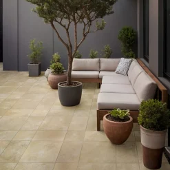 Frassinoro Carrelage Extérieur Et Terrasse<Carrelage sol extérieur en grès cérame émaillé effet pierre beige l.50 x L.50 x ép.0,9 cm Sunstone