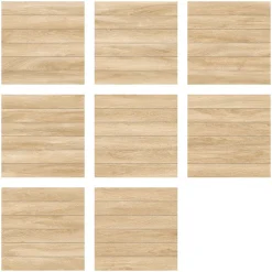 Ecoceramic Carrelage sol extérieur en grès cérame émaillé effet chêne miel l.45 x L.45 x 0.95 cm Deckland- Carrelage Extérieur Et Terrasse
