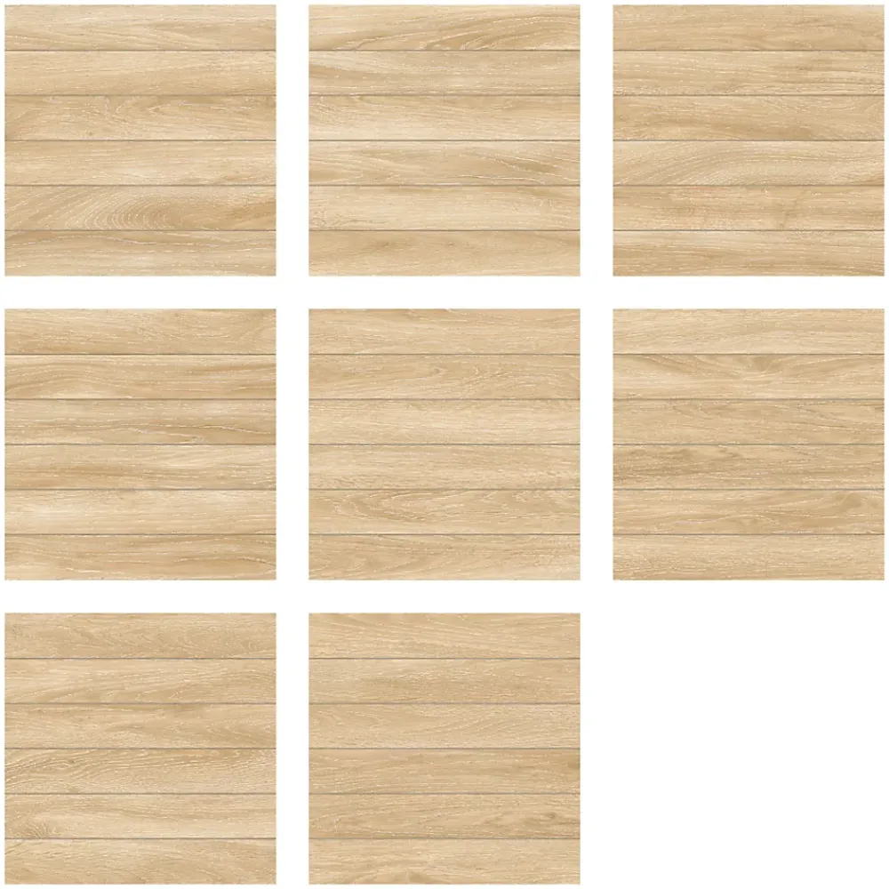 Ecoceramic Carrelage sol extérieur en grès cérame émaillé effet chêne miel l.45 x L.45 x 0.95 cm Deckland- Carrelage Extérieur Et Terrasse