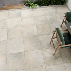 GoodHome Carrelage Extérieur Et Terrasse<Carrelage sol extérieur en grès cérame émaillé effet pierre gris clair l.60 x L.60 x ép.2 cm Arina