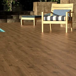 Ecoceramic Carrelage Extérieur Et Terrasse<Carrelage sol extérieur en grès cérame émaillé effet bois café l.15 x L.90 x ép.0,86 cm Riverwood
