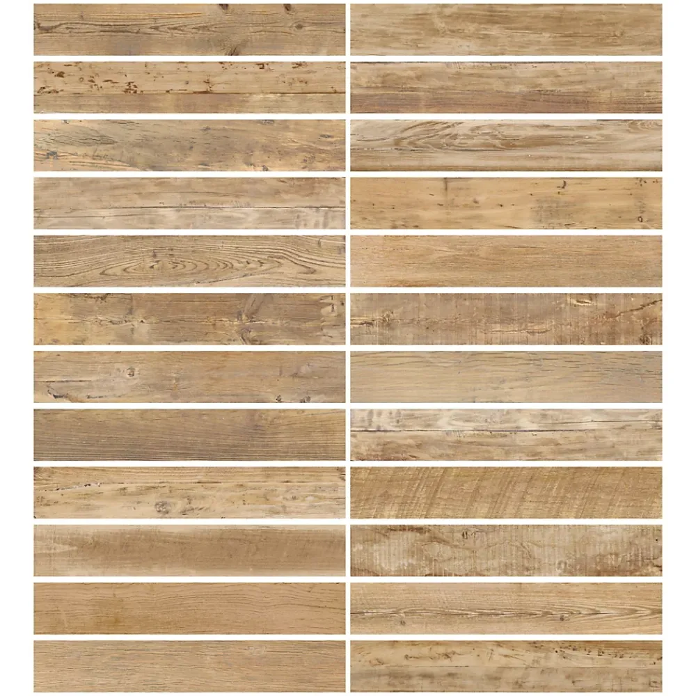 Ecoceramic Carrelage sol extérieur en grès cérame émaillé effet bois naturel l.15 x L.90 x ép.0,86 cm Timberlane- Carrelage Extérieur Et Terrasse