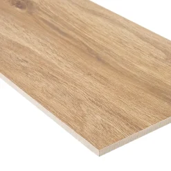 GoodHome Carrelage sol extérieur en grès cérame émaillé effet bois clair l.22 x L.120 x ép. 0,97 cm Todias Haya- Carrelage Extérieur Et Terrasse