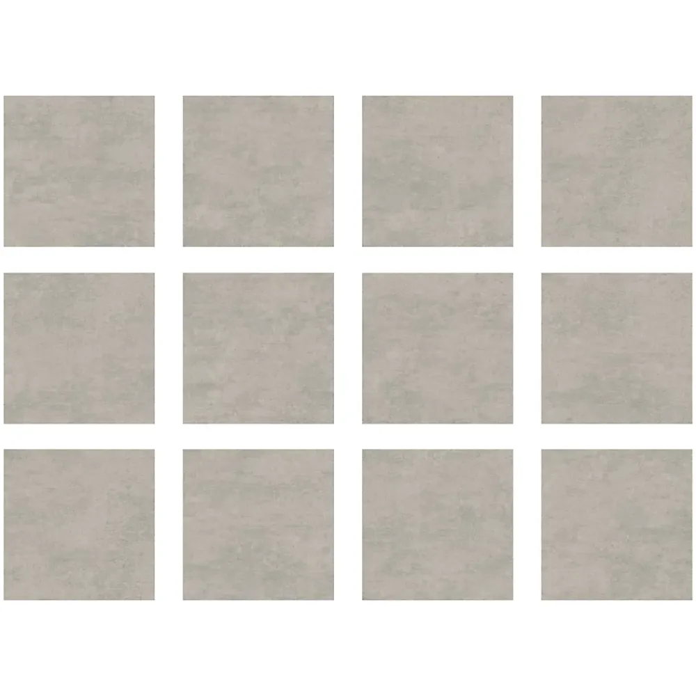 Ecoceramic Carrelage Extérieur Et Terrasse<Carrelage sol extérieur en grès cérame émaillé effet béton gris perle l.60 x L.60 x ép. 0.9cm Bauha