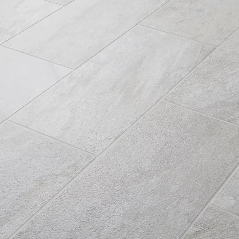 GoodHome Carrelage sol extérieur gris effet pierre L.60 x l.30 cm x ép.8,7 mm, Volfy- Carrelage Extérieur Et Terrasse