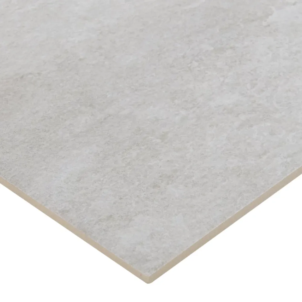 GoodHome Carrelage sol extérieur gris effet pierre L.60 x l.30 cm x ép.8,7 mm, Volfy- Carrelage Extérieur Et Terrasse