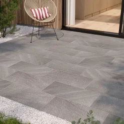 Carrelage Extérieur Et Terrasse<Carrelage sol extérieur grège effet pierre L.62 x l.31 cm x ép.7,4 mm, English Stone