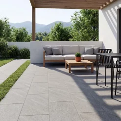 Carrelage Extérieur Et Terrasse<Carrelage sol extérieur grège effet pierre L.62 x l.31 cm x ép.7,4 mm, English Stone