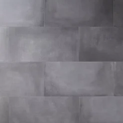GoodHome Carrelage Mural Effet Béton|Carrelage Sol Effet Béton<Carrelage sol gris foncé effet béton L.60 x l.30 cm x ép.10 mm, Smooth