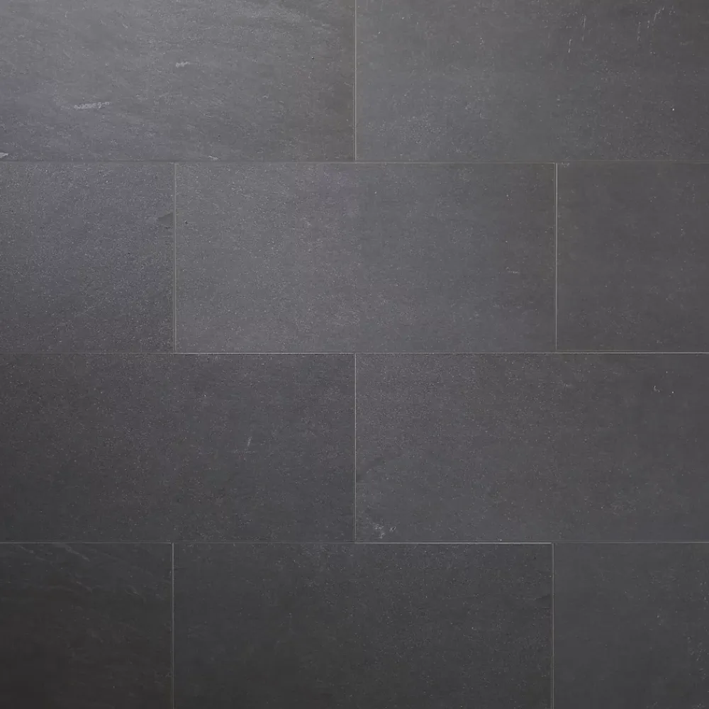 GoodHome Carrelage Mural Pour Wc|Carrelage Mural Effet Pierre<Carrelage sol intérieur anthracite L.60 x l.30 cm, Slate