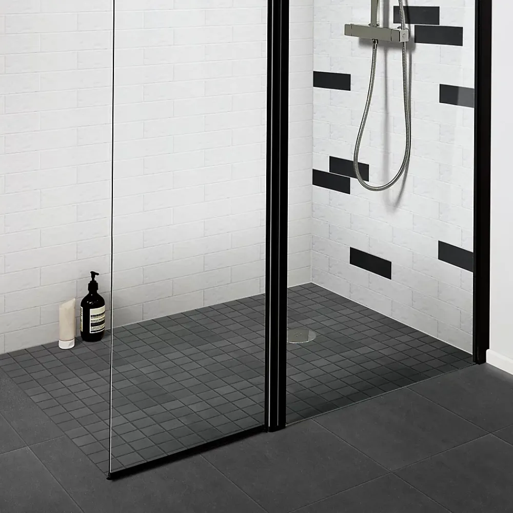 GoodHome Carrelage Mural Pour Wc|Carrelage Mural Effet Pierre<Carrelage sol intérieur anthracite L.60 x l.30 cm, Slate