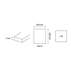 Carrelage Mural Effet Pierre|Carrelage Sol Effet Pierre<Carrelage sol intérieur beige L.33,3 x l.33,3 cm x ép.7 mm passage intense, Porphyre