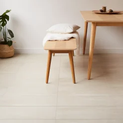 GoodHome Carrelage Mural Effet Pierre|Carrelage Sol Effet Pierre<Carrelage sol intérieur beige effet pierre L.60 x l.30 cm x ép.8 mm, Soft Travertin