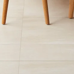 GoodHome Carrelage Mural Effet Pierre|Carrelage Sol Effet Pierre<Carrelage sol intérieur beige effet pierre L.60 x l.30 cm x ép.8 mm, Soft Travertin