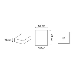 GoodHome Carrelage Mural Pour Wc|Carrelage Mural Pour Salle De Bains<Carrelage sol intérieur beige effet pierre 61,5 x l.30,8 cm x ép.8 mm, Shaded