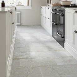 GoodHome Carrelage Mural Pour Wc|Carrelage Mural Pour Salle De Bains<Carrelage sol intérieur beige effet pierre 61,5 x l.30,8 cm x ép.8 mm, Shaded